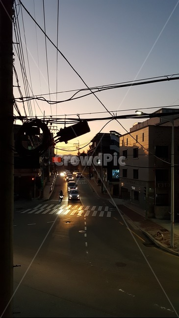 길거리,도로,노을,밤거리,차로,야경,밤,풍경,nightscape,night,landscape,골목길,alley,road,asphalt,아스팔트,intersection,교차로