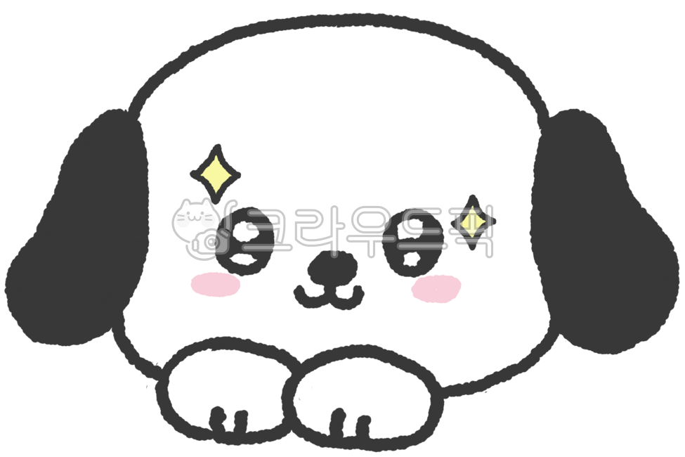 강이지,이모티콘,개,반려견,일러스트,손그림,드로잉,귀여운,스티커