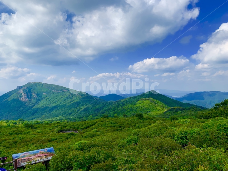 산,mountain,산정상,나무,하늘,구름,꼭대기