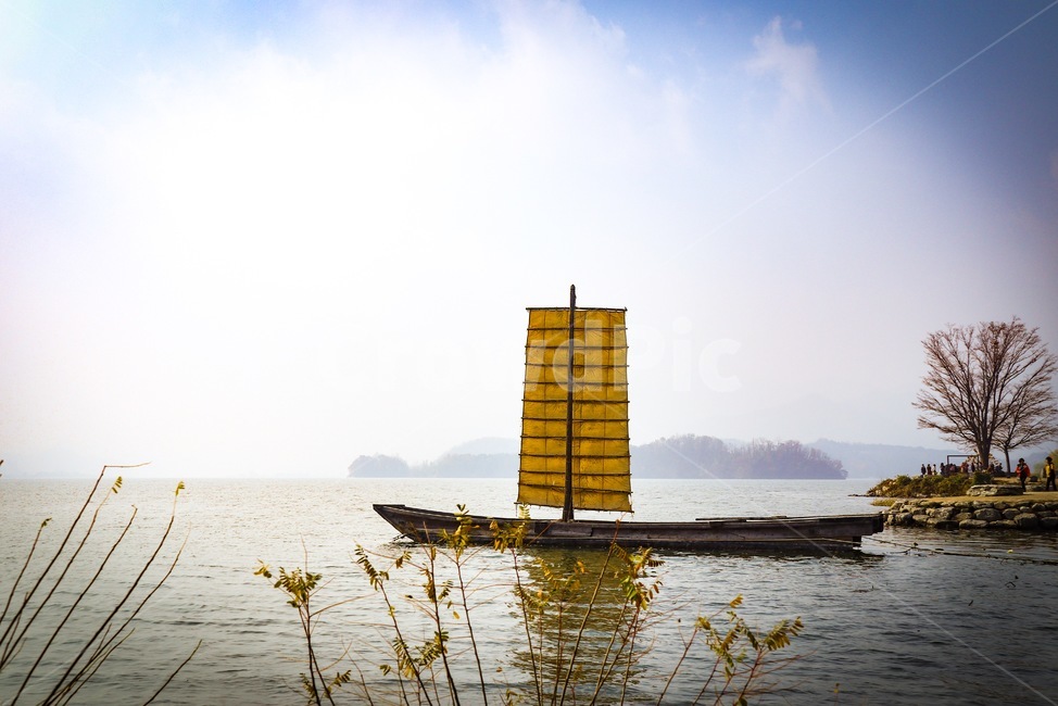 강,배,돛단배,풍경,자연,river,boat,voilier,nature,한국전통,한국문화,korean traditional,korean culture,교통,교통수단,traffic,transportation