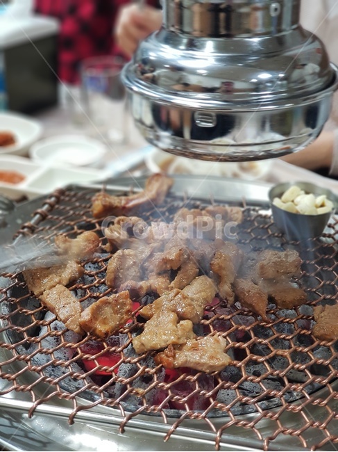소고기,숯불,화로구이,음식,고기