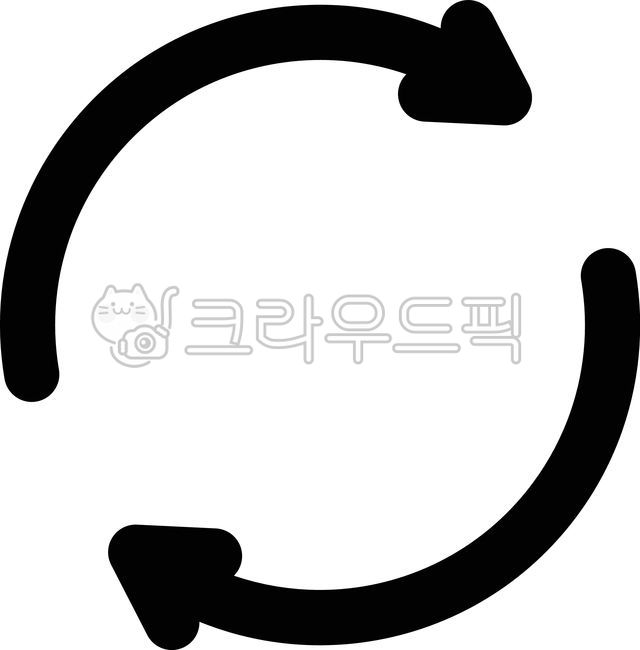 새로고침,순환,회전,화살표,픽토그램,드로잉,선화,단순,검정,반복,업데이트