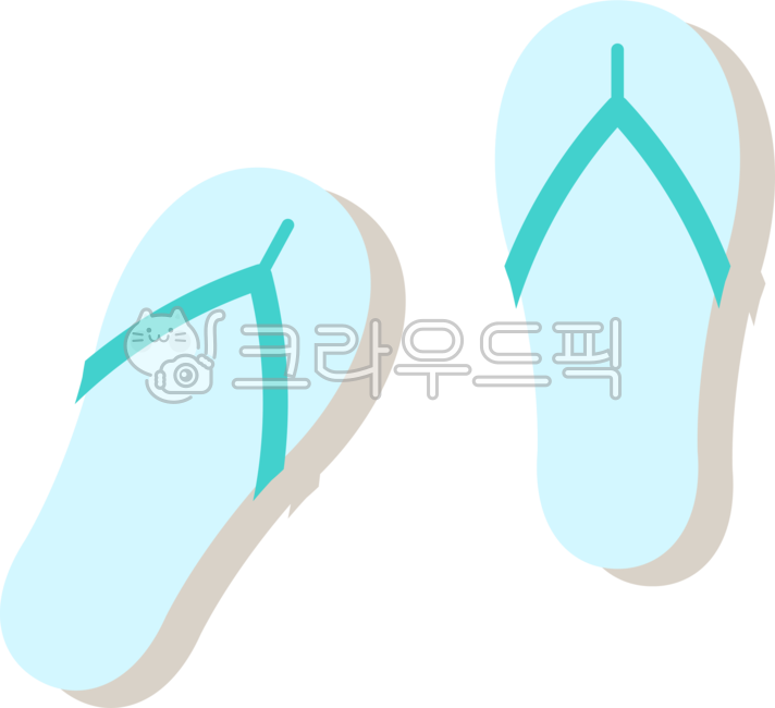 여름,그래픽,일러스트,png,flipflop,플립플롭,신발류,신발,쪼리,조리