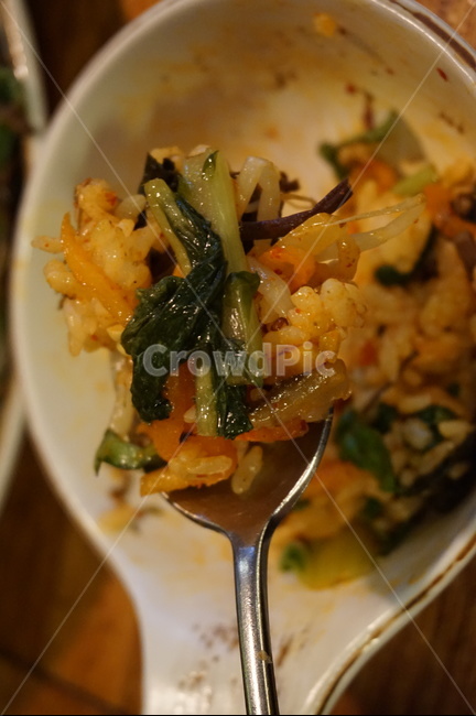 비빔밥,한숟가락,한수저,수저,밥