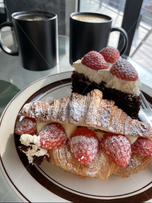 과자,food,음식,sweets,딸기,생크림
