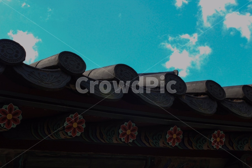 기와,지붕,기와지붕,한옥,전통가옥,집,하늘,구름,파란색,하늘색,roofingtile,roof,sky,blue,한국전통,한국문화,korean traditional,korean culture