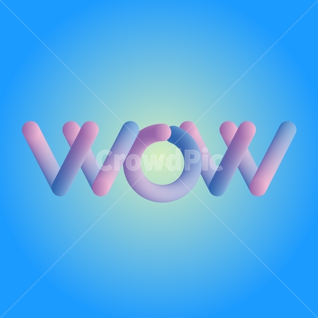 wow,감탄,일러스트,아트워크,알파벳,그라데이션,ai,그래픽,일러스트레이션,graphic,illustration