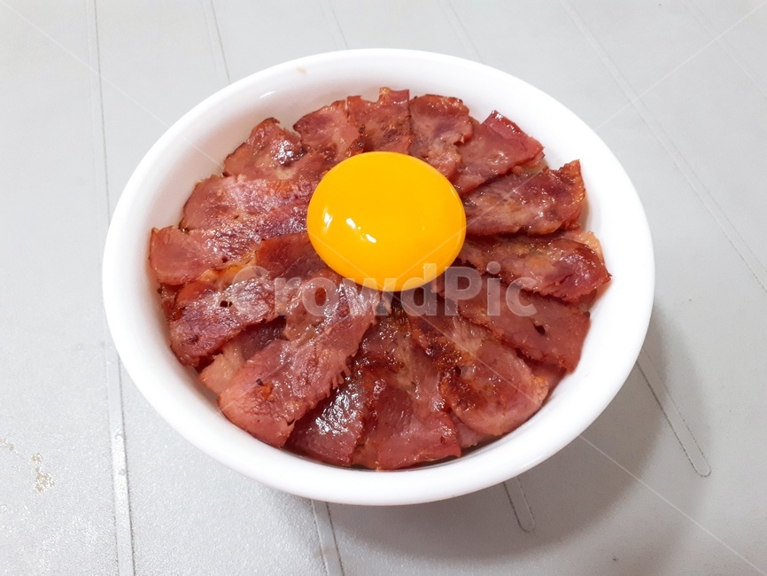밥,노른자,베이컨,덮밥,집밥,음식,식재료,요리,food,cook,meal,dishes,food reserves
