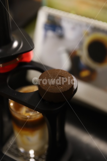 원두,커피퍽,coffee,홈카페,라떼