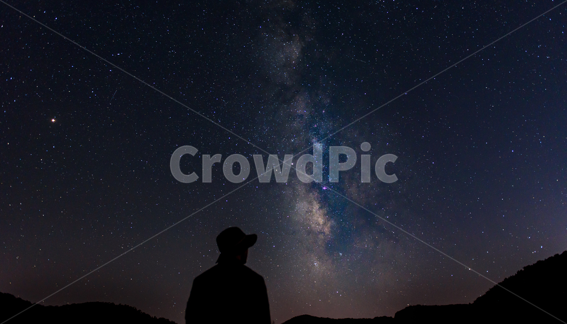 우주,space,은하수,밤,milkyway,실루엣,소년,silhouette,여름밤,원정리은하수,원정리느티나무,야경,밤,풍경,nightscape,night,landscape,nature,자연,outdoors,옥외