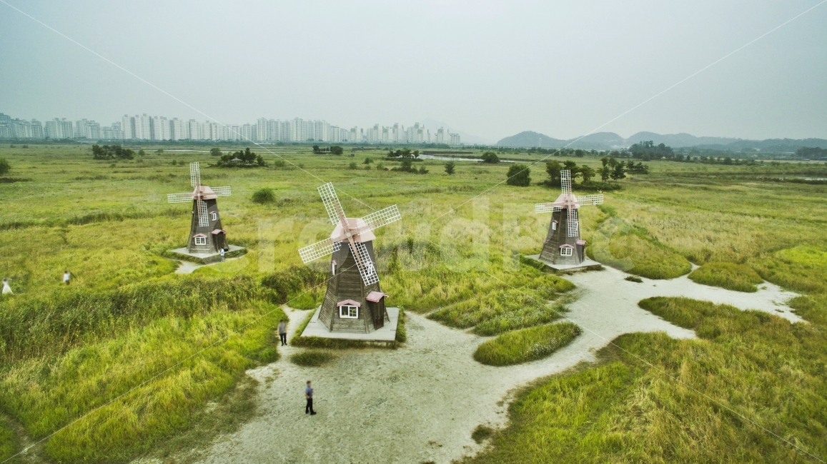 소래,소래습지생태공원,풍차,항공촬영,가을,자연,풍경,nature,landscape,engine,엔진,motor,모터,machine,기계