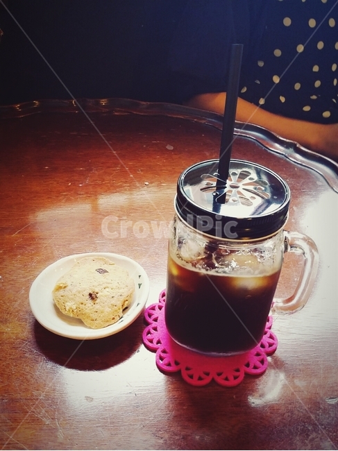커피,카페,쿠키,아이스아메리카노,아메리카노