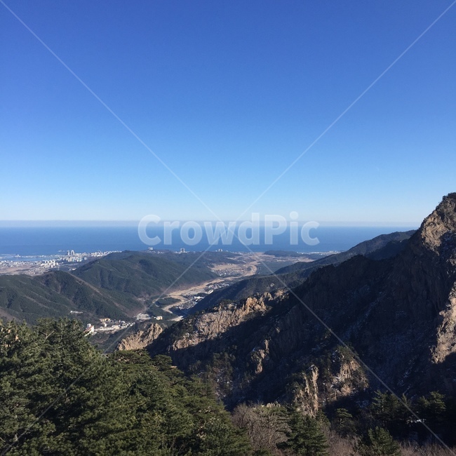 산,나무,바다,하늘,풍경,자연,풍경,nature,landscape,tree,plant,식물,fir,전나무,outdoors,옥외,mountain