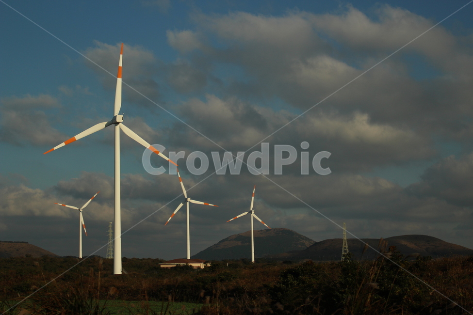 제주도,관광,자연,풍력발전,가을하늘,산업,industry,industrial,에너지산업,energy industry