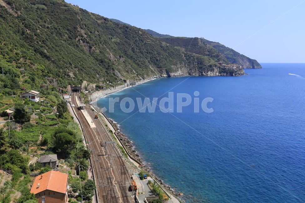 이태리,이탈리아,친퀘테레,italy,cinqueterre,유럽,바다,산,도로,기찻길