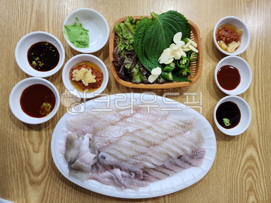 회, 광어회, 광어, 음식, 생선회, 사진,이미지,일러스트,캘리그라피 - skks작가