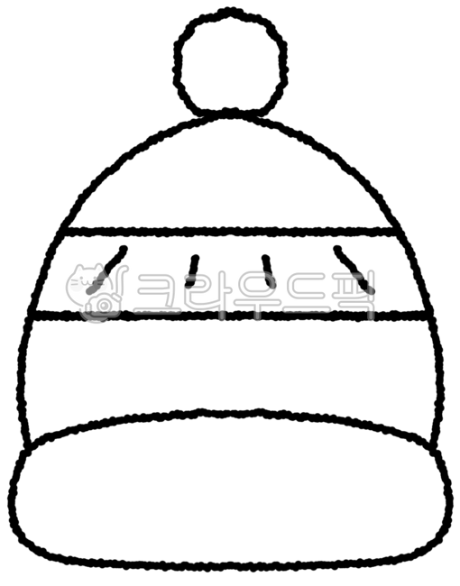 겨울,겨울도안,겨울용품,겨울색칠,색칠도안,털모자,털모자도안