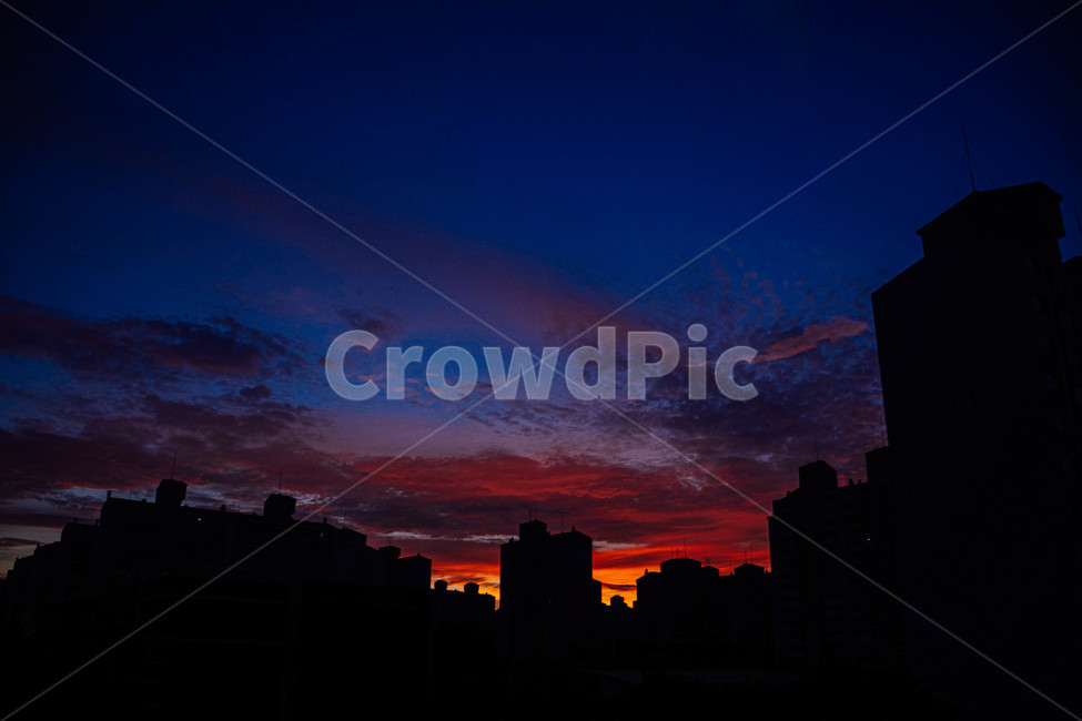 일출,아름다움,풍경,그라데이션,무지개색,색감,배경화면,도시,풍경,city,landscape,실루엣,그림자,silhouette,shadow