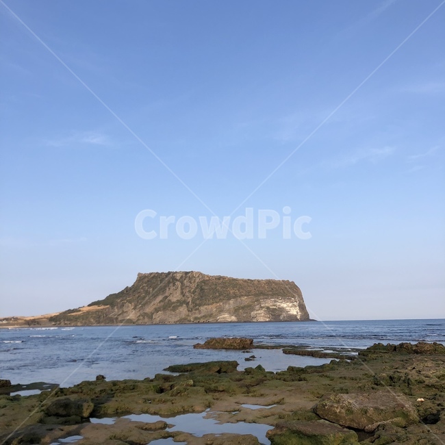 제주도,서귀포,섬,바다,파란하늘
