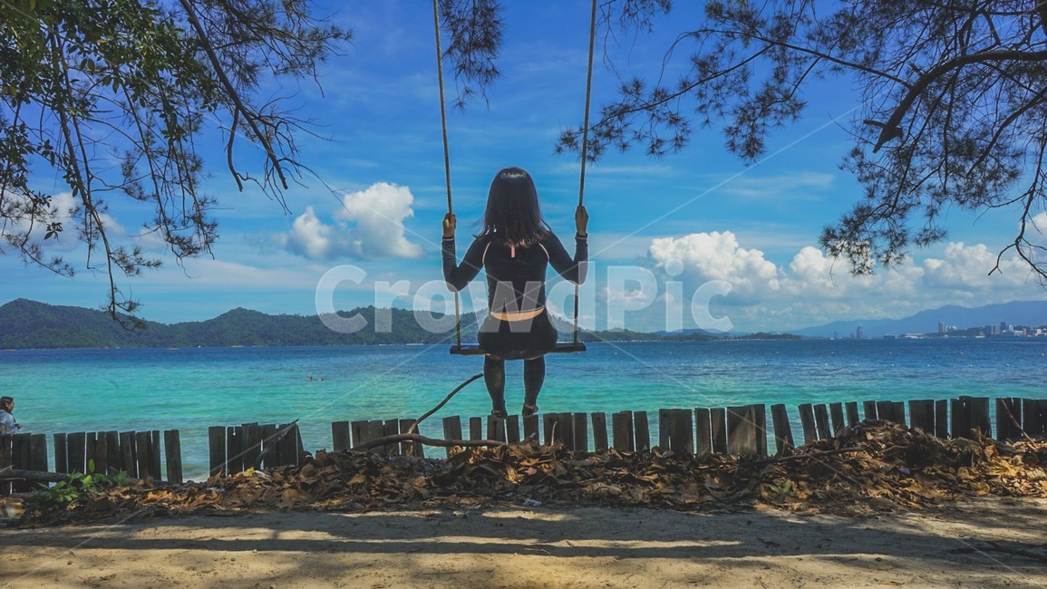 여자,그네,바다,하늘,girl,사람,인물,인간,human,person,여성,여자,woman,female,lady,여행,휴가,traveling,vacation,trip