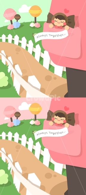 candy tree,candy,road,flat design,Anniversary,illustration,event,fence,White Day