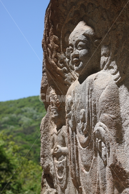 삼존마애불상,불상,미소,절,마애불상,삼존마애불