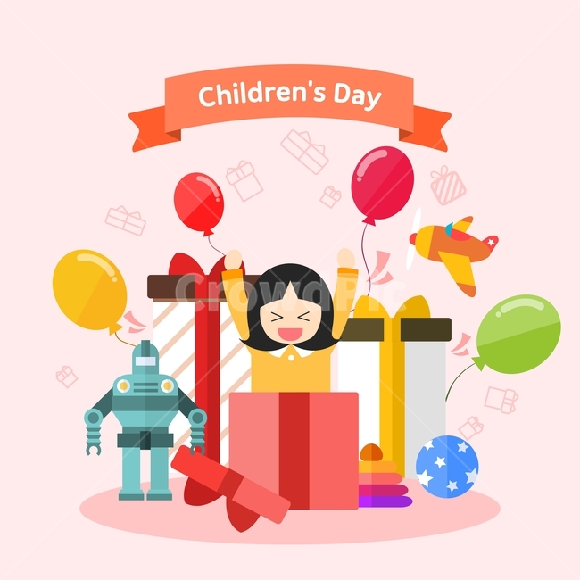 선물상자,장난감,풍선,어린이날,이벤트,팝업,플랫디자인,일러스트,어린이,어린아이,child,children,kid,기념일,축하,anniversary,congratulation,celebrate,celebration,그래픽,일러스트레이션,graphic,illustration