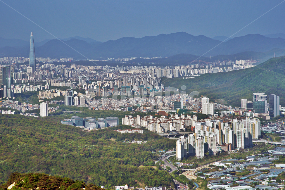 서초구,서울도심,관악산,능선,잠실,대모산