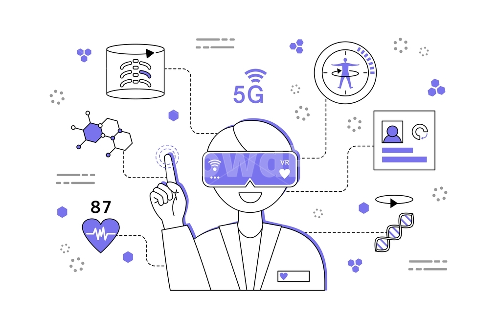5g,건강,검진,심장,심박수,vr,가상현실,가상,3d,dna,유전자,엑스레이,의사,사람,손,핸드모션,핸드,터치,미래,기술,원격,와이파이,사물인터넷,iot,라인,배경,비즈니스,정보통신기술,전자기기,전자제품,it,information,technology,electronic equipment,그래픽,일러스트레이션,graphic,illustration