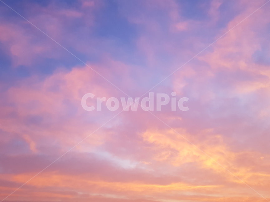 노을,석양,구름,비행운,하늘,sky,sunset
