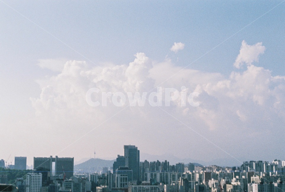 하늘,구름,풍경,뭉게구름,오후