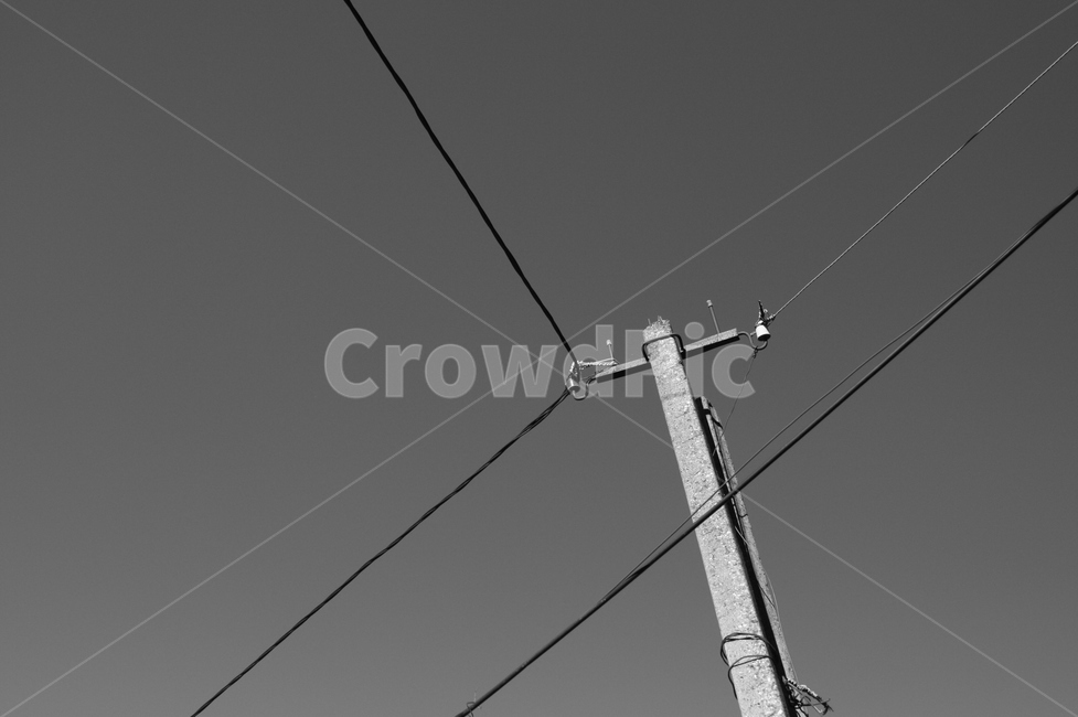 전봇대,전선,pole,cable,t,흑백,모노톤,monochrome,black and white