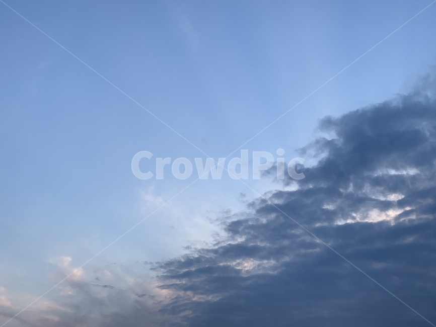 cloud,sky,sunset,하늘,구름,노을,blue
