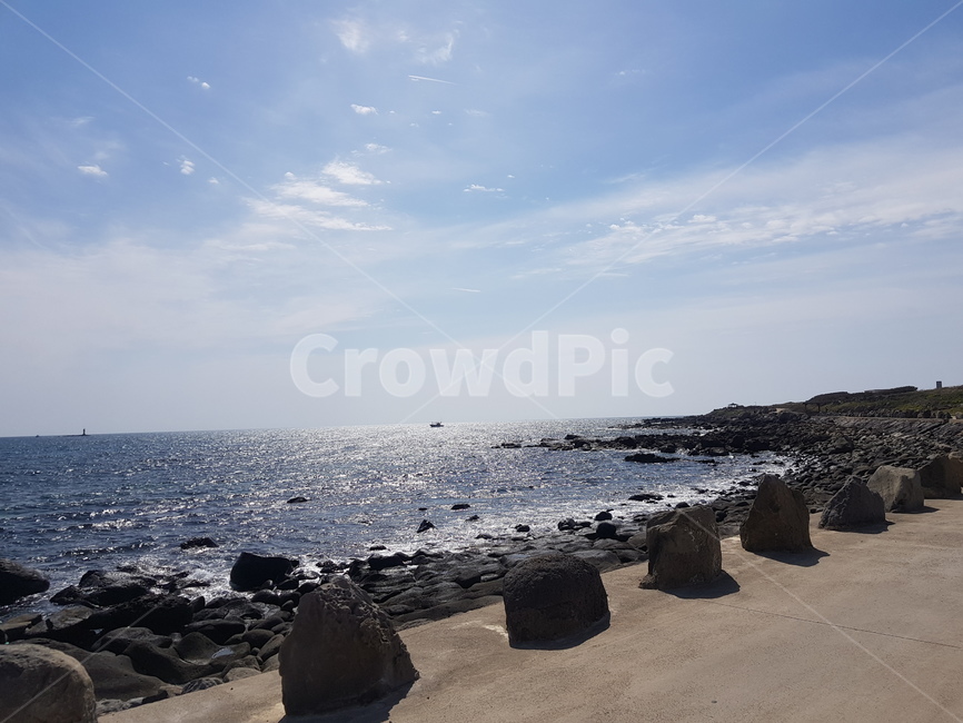 윤슬,바다,해변도로,하늘,가파도,제주도