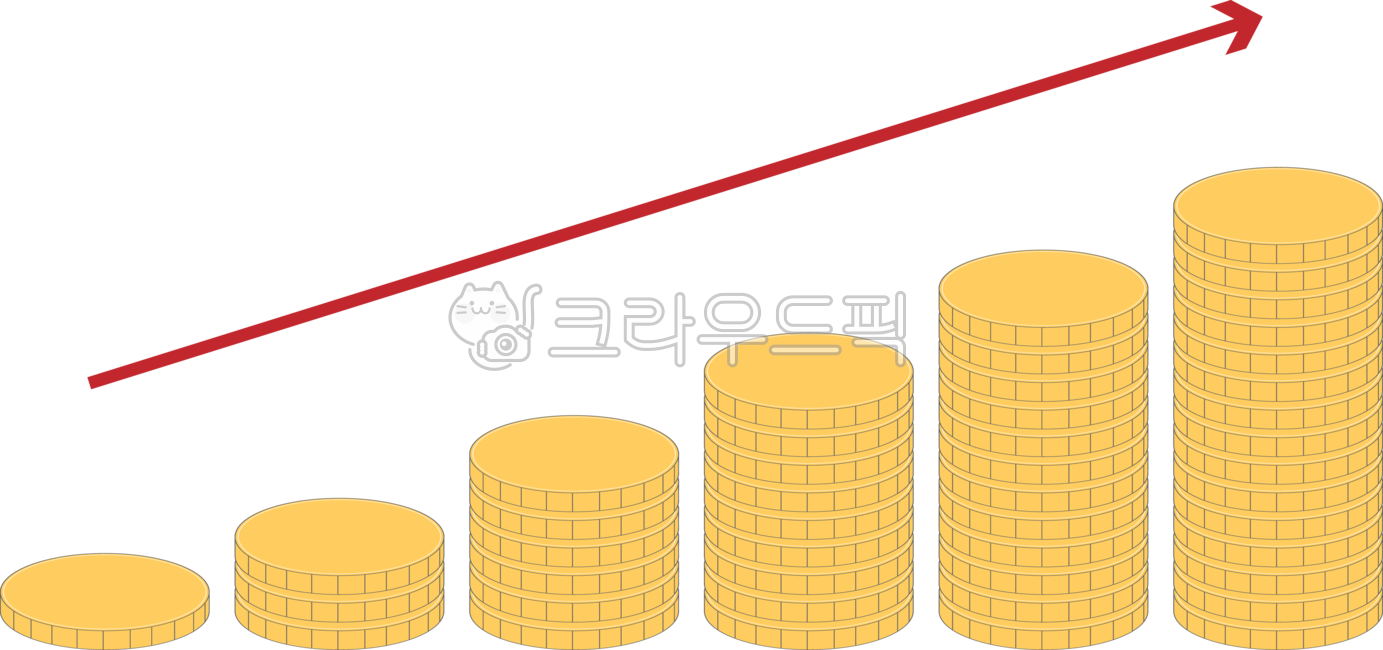 그래프, 그래프일러스트, 상승그래프일러스트, 상승, 기업, 사진,이미지,일러스트,캘리그라피 - MoonStudio작가