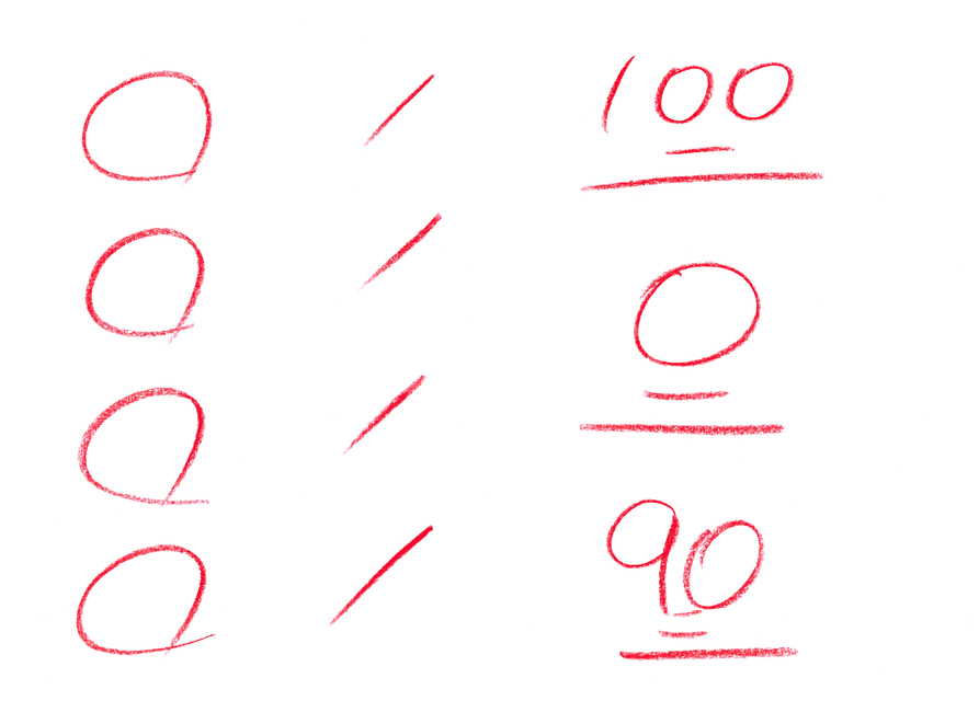 빨강,레드,빨간색,색연필,크레파스,크레용,원,원형,동그라미,맞다,틀리다,설,라인,핸드드로잉,100점,0점,90점,점수,스코어,체크,틀림,맞음,흰배경,채점,일러스트,교육,학교,공부,education,learning,study,school
