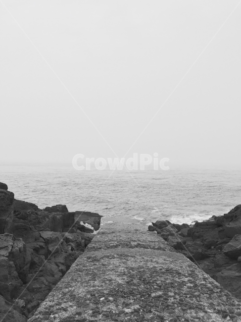 마라도,흑백,해변,바다,물결,파도,지평선,자연,풍경,nature,landscape,흑백,모노톤,monochrome,black and white,promontory,곶
