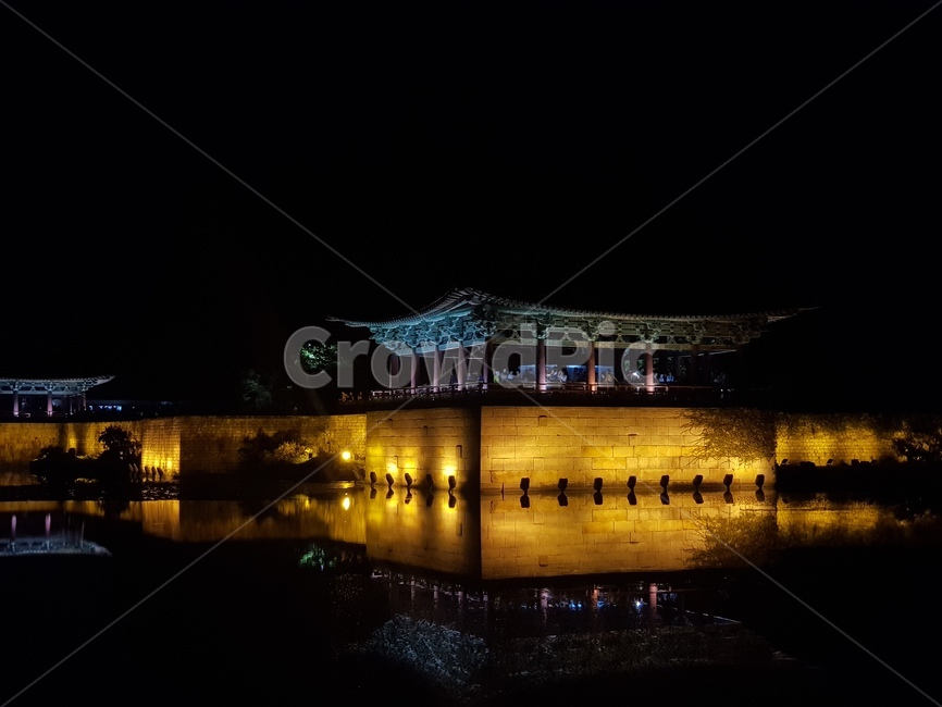 야경,월지,밤,궁,심야,야경,밤,풍경,nightscape,night,landscape