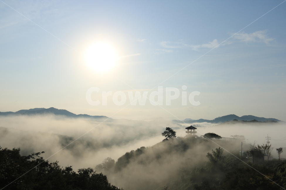 전라북도,임실군,국사봉,옥정호,아침,안개,풍경,한국자연풍경,한국자연경관,korea nature landscape
