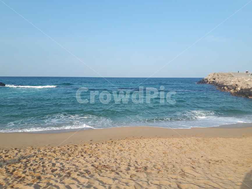 동해,바다,해변,방파제,배경