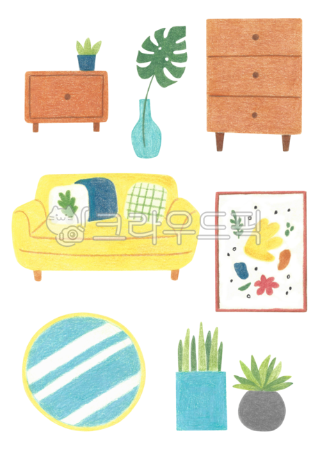 nightstand,mirror,Nukki,Stucky,couch,vase,house,interior,Sofa,cushion,separation,furniture,drawing,color pencil,stuki,chiffonier,a drawer,sofa,handwork,sidetable,pictureframe,home decor,png,coloredpencil,drawer,Layer,home,monstera,painting,illustration,tr
