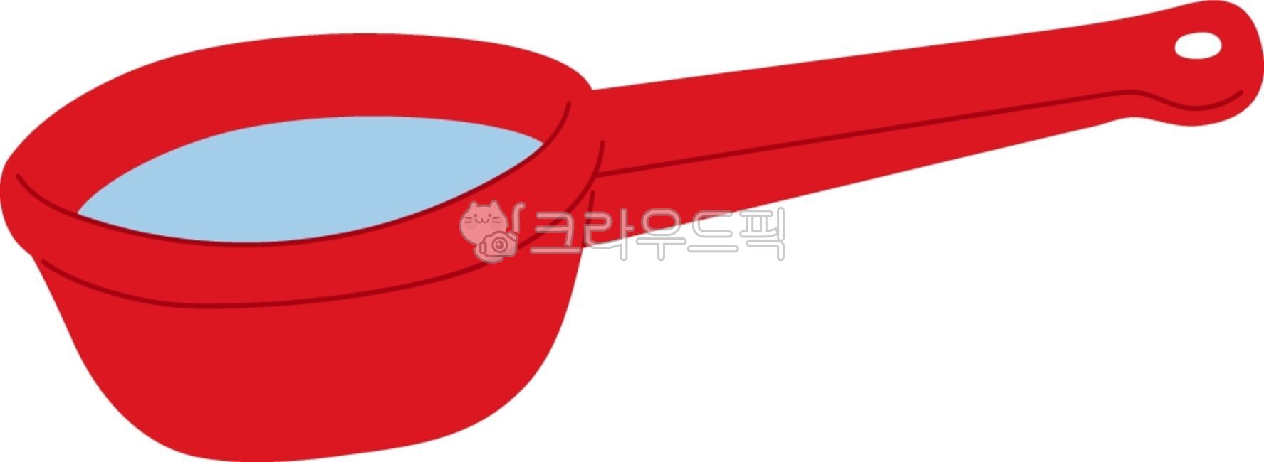 hand-drawn style,spring water,red dipper,water,nature,coolness,freshness,mountain,tradition,traditional,daily life,sentiment,sentimental,memory,nostalgia,clear water,rest,peaceful,peaceful