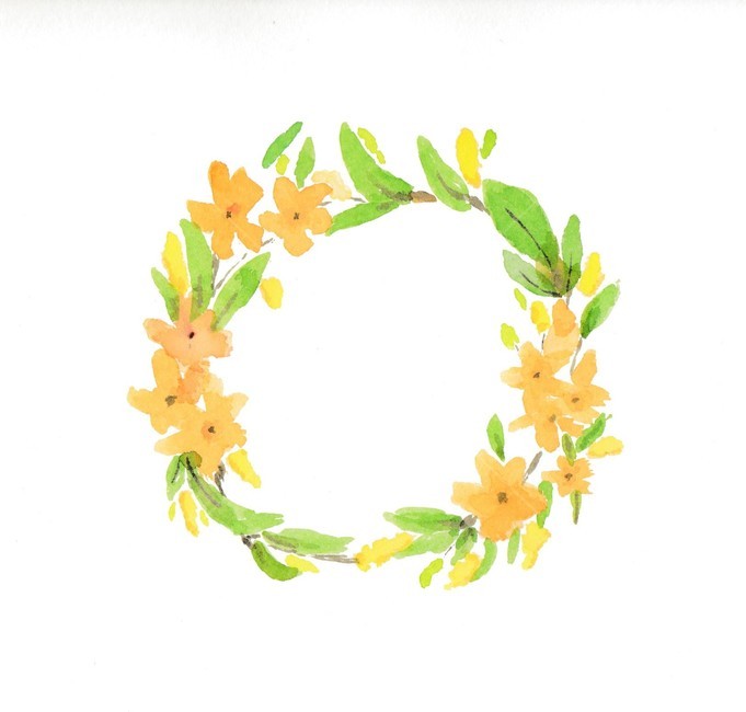 꽃,꽃니스,주황색꽃,수채화,flower,bloom,그림