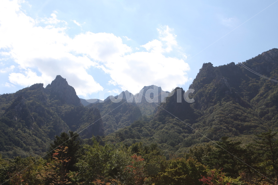 풍경,자연,산,강원도,설악산,배경,하늘,봉우리