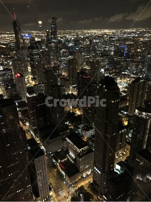 시카고,야경,존행콕타워,chicago,96층야경,야경,밤,풍경,nightscape,night,landscape,경치,outdoors,옥외,nature,자연,scenery,aerial view,조감도
