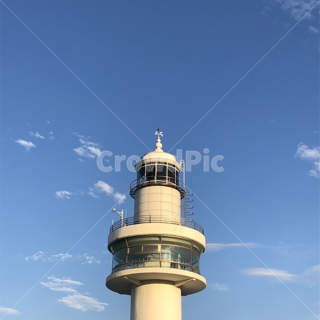 구름,등대,하늘,파란색,날씨,등대,lighthouse