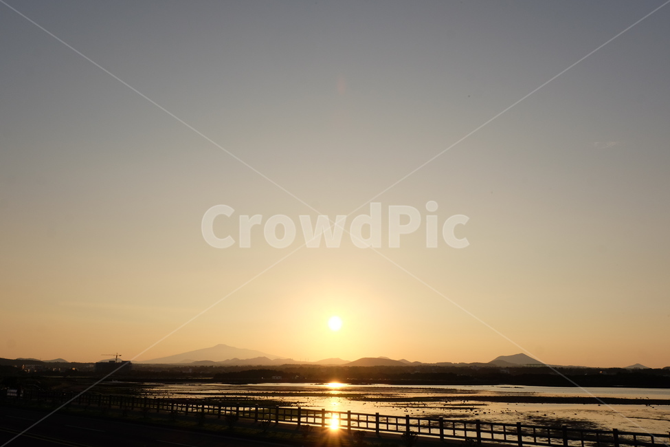 일몰,제주,도로,하늘,노을,sunset