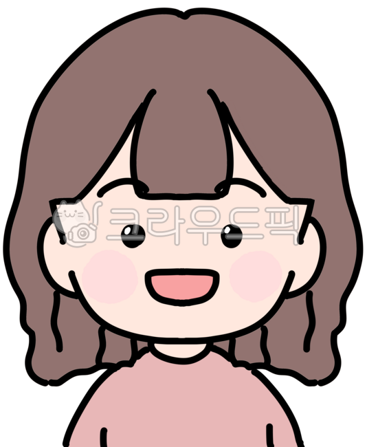 여자,캐릭터,귀여운,사람,여자사람,여자아이,아이,웃음,웃는,웃는여자,이모티콘