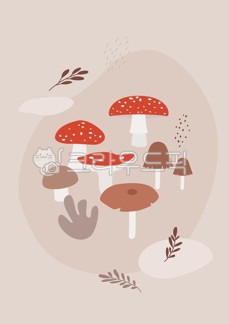 Botanical,branch,red,Maple leaf,leaves,drawing,season,mushroom,decoration,element,handwork,brown,decorative,background,fabric,plant,october,autumn,colorful,forest,color,seasonal,dot,pattern,botany,isolated,ornament,fallen leaves,fall,oak,vector,graphic,Ma