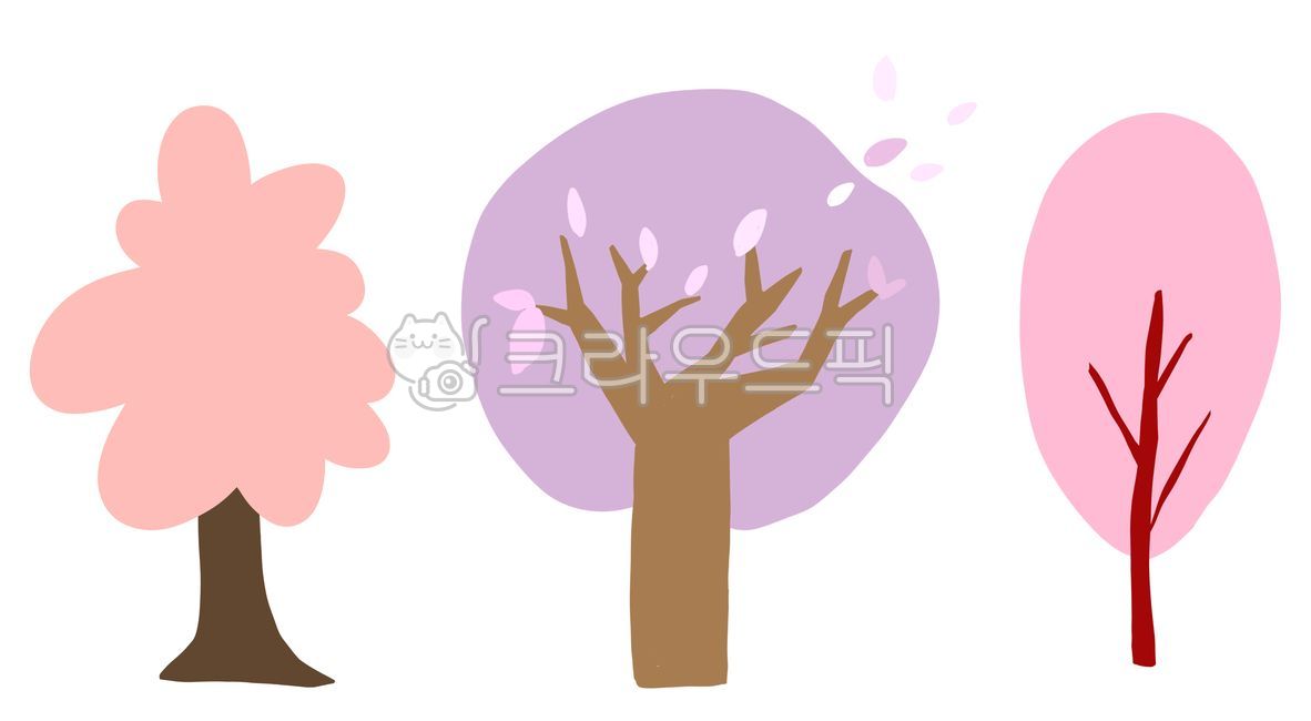 벚나무,벚꽃나무,나무일러스트,나무아이콘,자연,자연일러스트,숲일러스트,식목일,나뭇잎,숲,나무,벚꽃,핑크나무,심볼,연보라,트리,tree,icon,pink,illustration,봄,꽃나무,여름,가을,단풍,핑크